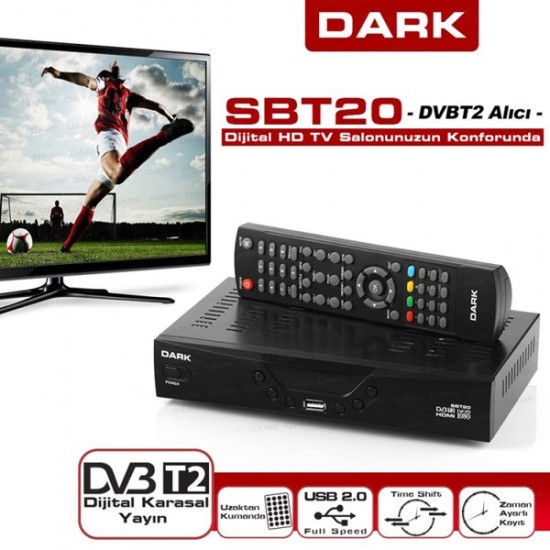 Dark Dk-tv-sbt20 Dijital Karasal Hd Yayın Alıcısı