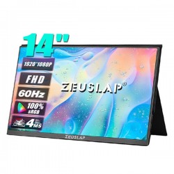 Zeuslap 14" Ips Zl14p 4ms 60hz Type-c Taşınabilir Monitör (1920 X 1080)