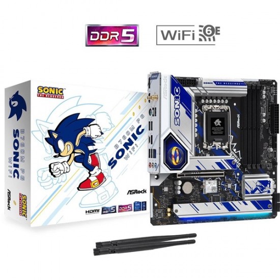 Asrock B760m Pg Sonic Wifi-6e Ddr5 Hdmi-dp Pcie 4.0 1700p Matx