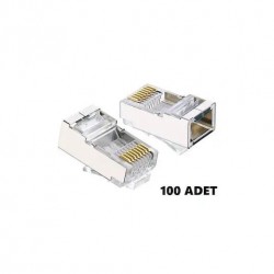 Apronx Cat6 Rj45 100lü Paket Metal Konnektör