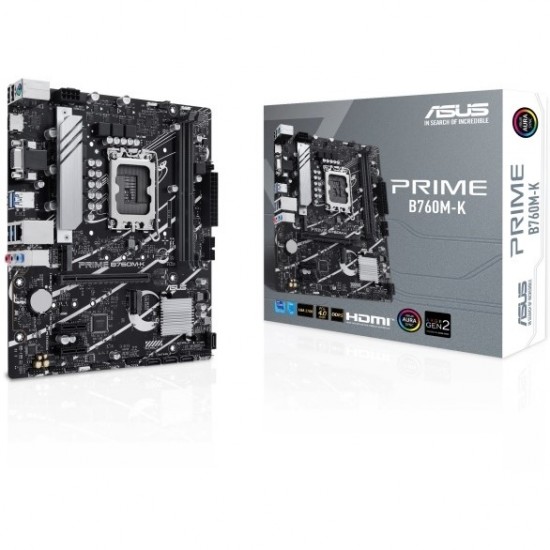 Asus Prime B760m-k Ddr5 Hdmi Dp Pcie 16x V4.0 1700p Matx