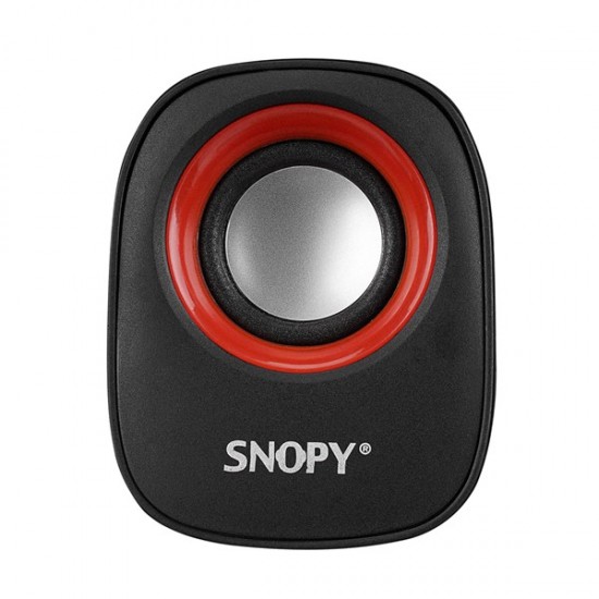 Snopy Sn-120 2.0 Siyah/kırmızı Usb Speaker