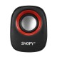 Snopy Sn-120 2.0 Siyah/kırmızı Usb Speaker