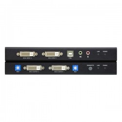 Aten Aten-ce604 Usb Dvi Dual View Cat 5 Kvm Extender (1024 X 768@60m)