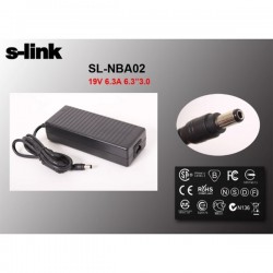 S-link Sl-nba02 120w 19v 6.3a 6.3x3.0 Toshiba Notebook Standart Adaptör