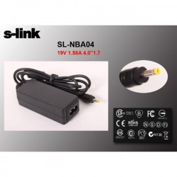 S-link Sl-nba04 30w 19v 1.58a 4.0*1.7 Hp Netbook Standart Adaptör