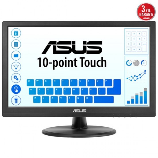 Asus 15.6" Tn Vt168hr 5ms 60hz Hdmi Dokunmatik Monitör (1366 X 768)