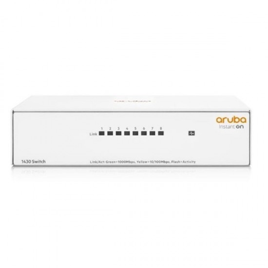 Aruba 8port Instant On 1430-8g R8r45a Gigabit Yönetilemez Switch Masaüstü