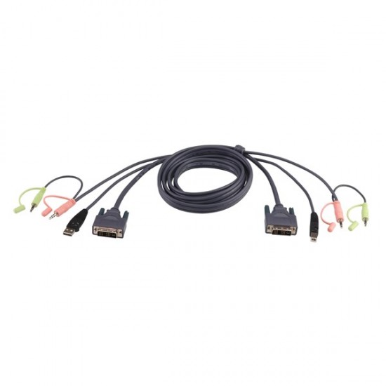 Aten Aten-2l-7d05u 5metre Usb Dvi-d Tek Bağlantılı Kvm Kablosu