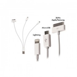 Codegen Apple Iphone 30 Pin / 8 Pin / Micro Usb 20 Cm şarj Kablosu Cdg-cnv73