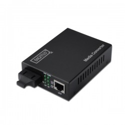 Digitus Dn-82120-1 Media/rate Converter, 10/100/1000base-t - 1000base-sx (multimode 0.55 Km, Sc)