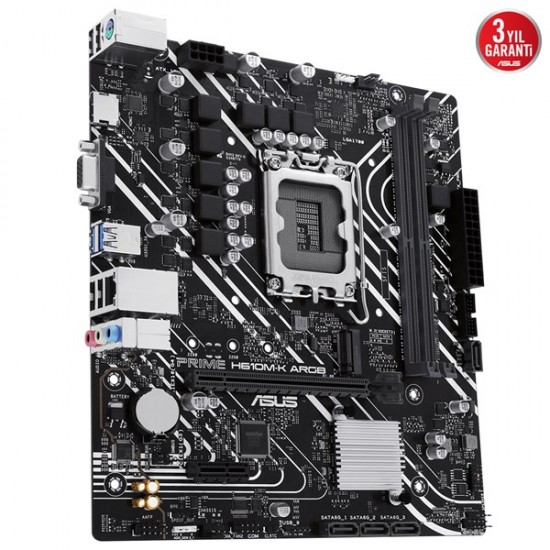 Asus Prime H610m-k Argb Ddr5 Hdmi Pcie 3.0 1700p Matx