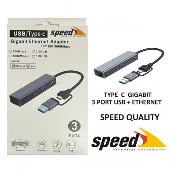 Speed Sp-uet01 Gigabit Type-c Ethernet