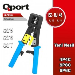 Qport Q-pen6 Yeni Nesil Ez Rj45-rj11-rj12 Pense