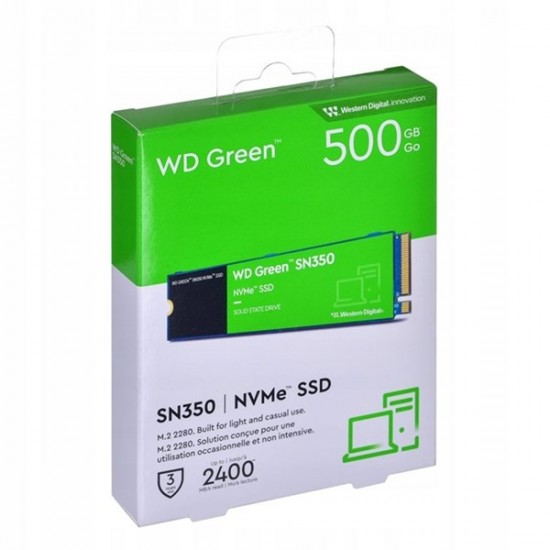 Wd 500gb Green Wds500g2g0c 2400-1500mb/s M2 Nvme Gen3 Disk