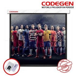 Codegen Ex18 180x180 Motorlu Projeksiyon Perdesi