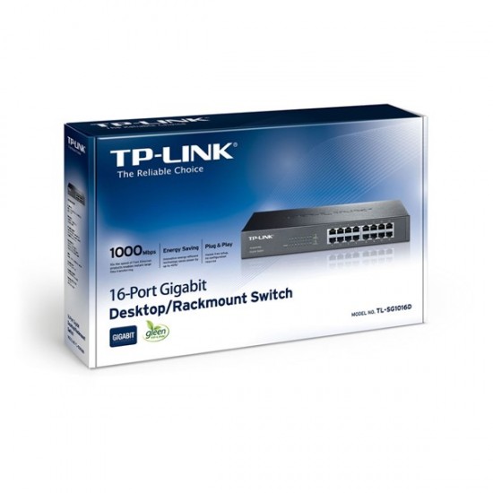 Tp-link 16-port Tl-sg1016d Gigabit Yönetilemez Switch