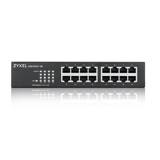 Zyxel 16port Gs1100-16 V3 Gigabit Yönetilemez Switch Masaüstü